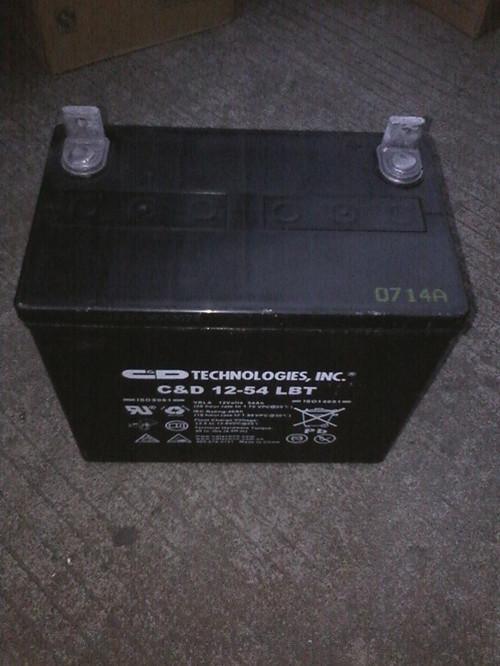 C&D品牌UPS蓄电池12V54AH